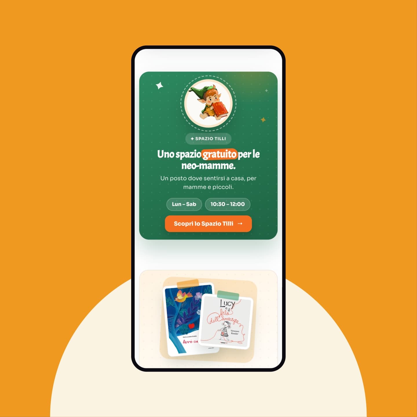 Lo spazio per le neo-mamme su smartphone