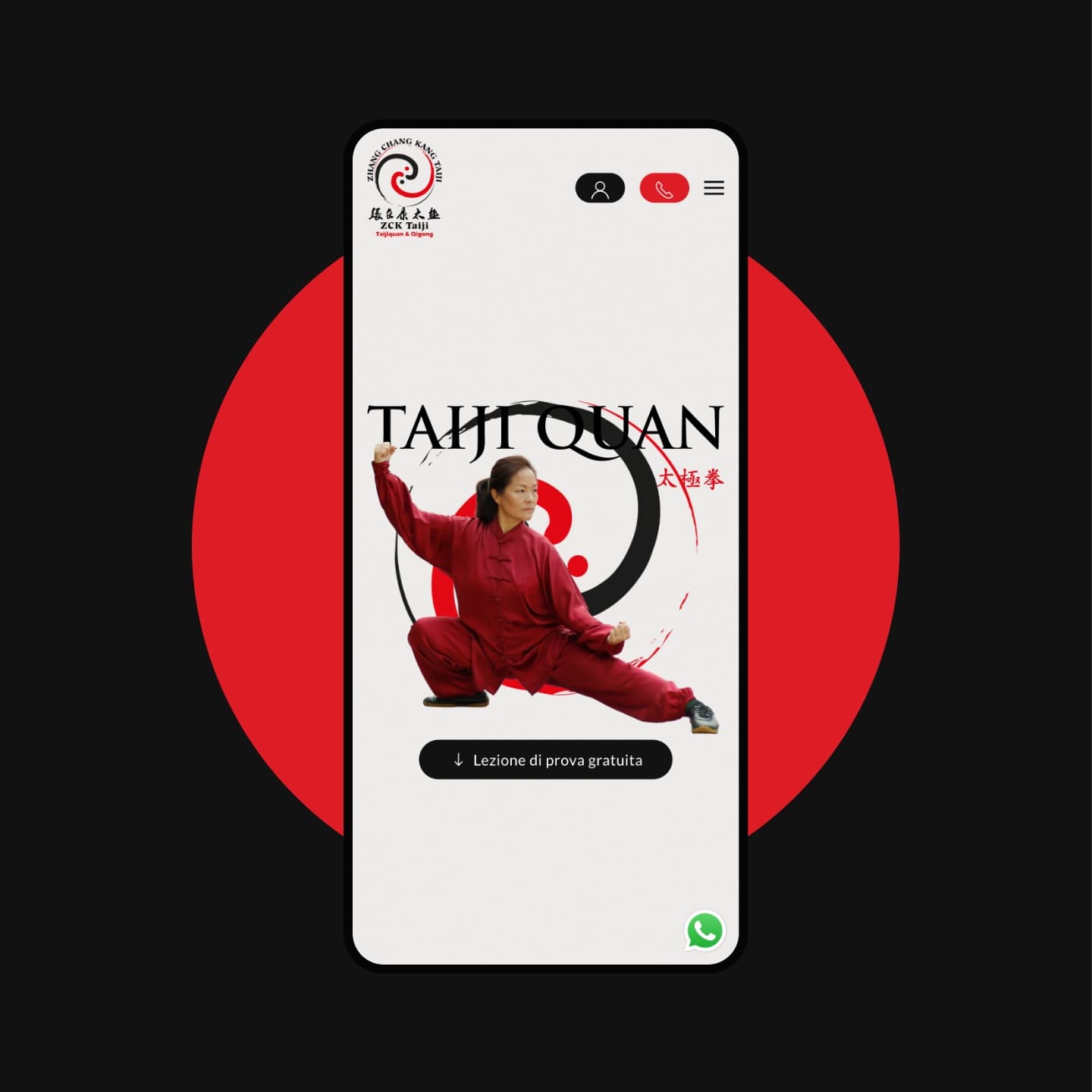 Homepage su smartphone